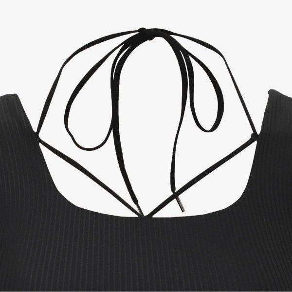 Fila Detachable Strap Ribbed Bra Top