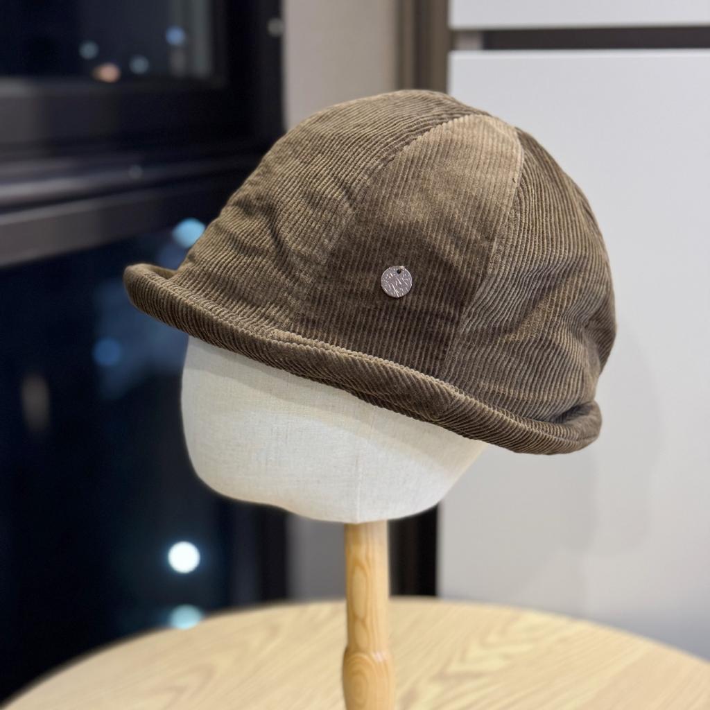 New Style Lazy Old Money Style Low key Personality Curled Toe Cap Autumn and Winter Warm Dome Fisherman Hat with Artistic Temperament