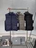 Men's Sleeveless Stand Collar Down Vest Jacket with Waist Stripes