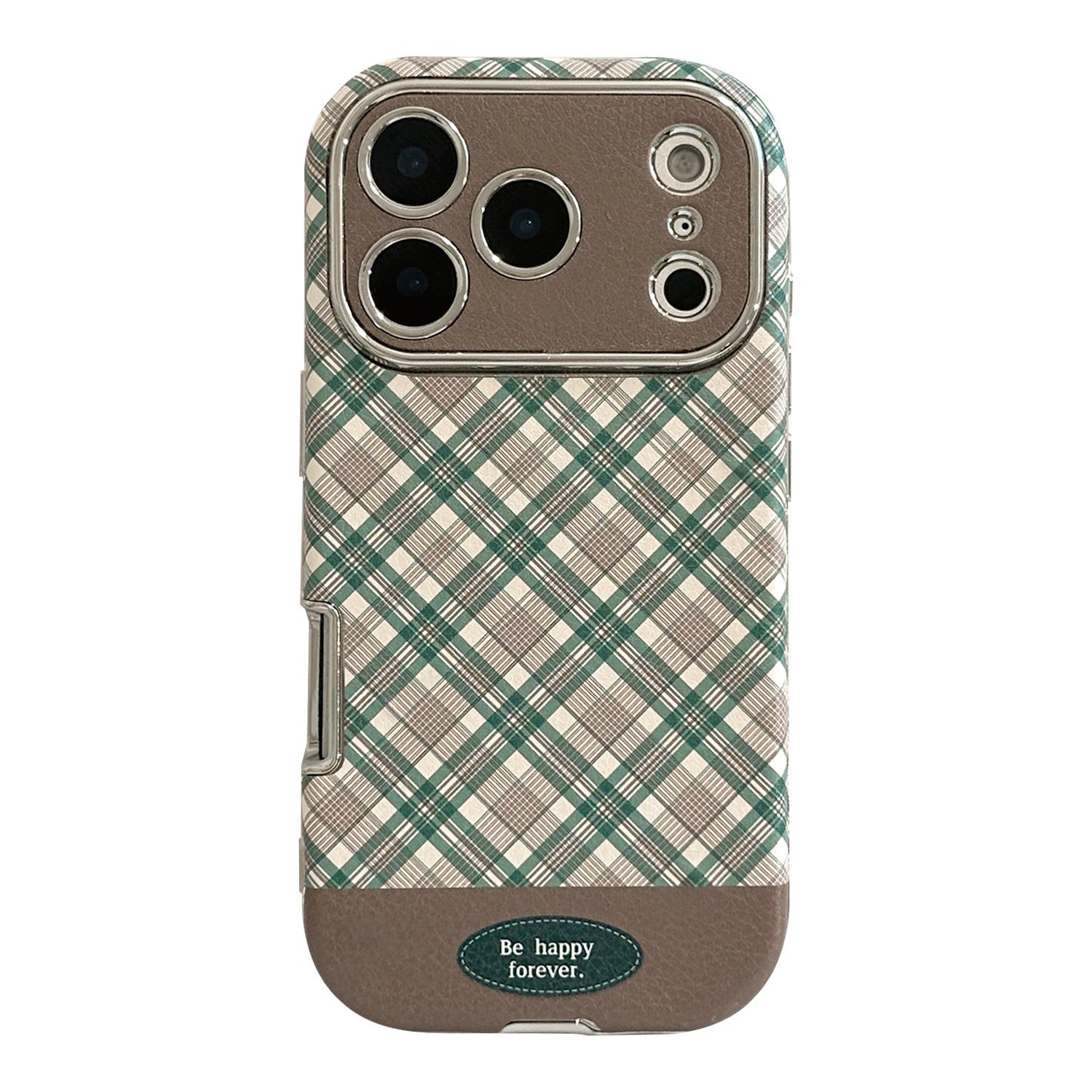 Зеленый рождественский котенок подставка чехол для телефона для iPhone 16, iPhone 17, iPhone 17 Pro Max iPhone 17 Pro Max