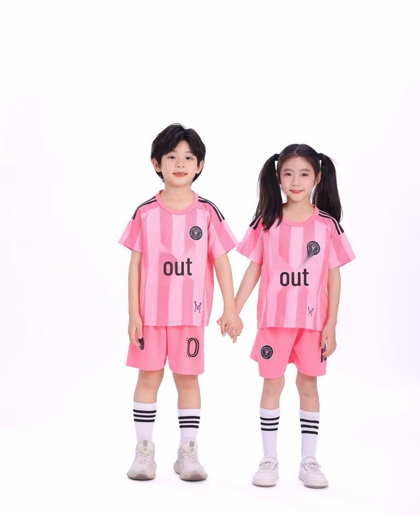 2025-26 Miami Home Pink Messi #10 Soccer Jersey, Kids & Adults Sizes 14-3XL