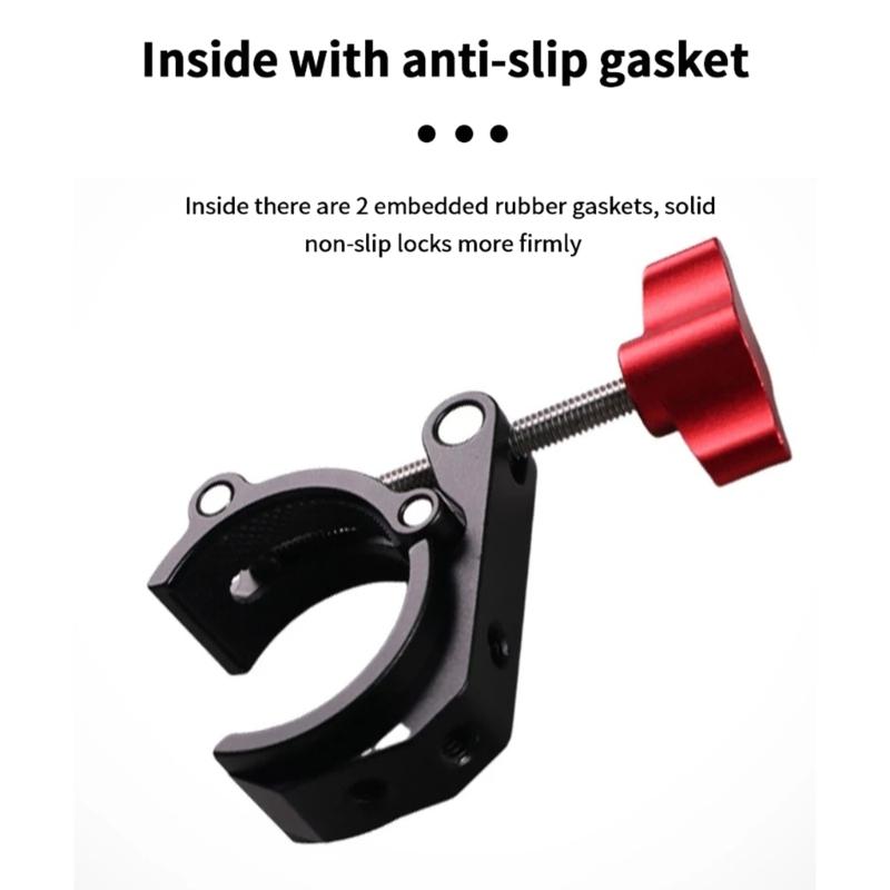 Adjustable Aluminum Alloy Studio Clamp Powerful Clip for Camera Accessories LED Lights Mounting On 25-50mm Rod Pipe