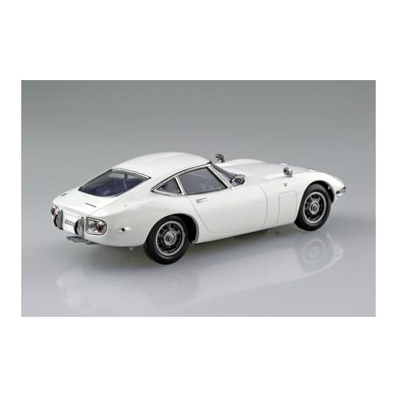 AOSHIMA 1/32 Raku Plastic Snap Kit No.06-PW Toyota 2000GT Pegasus White Color-coded Plastic Model (Car)
