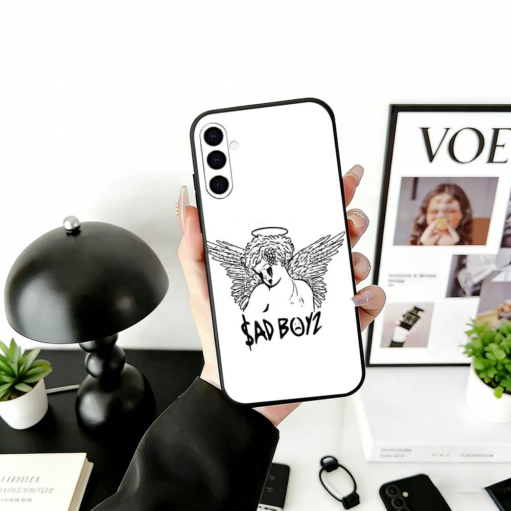 

J-Junior H S-Sad Boyz Phone Case Black Silicone Soft For Samsung Galaxy A73,A72,A71,A70,A53,A52,A51 Samsung a73 5g