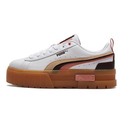 Mayze Triplex - White Women Sneakers Chocolate-Brown 384871-01