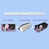 Bulk Custom Zipper Pencil Case Back School Promotional Stationery Pouch High Resolution Printed Nylon Large Capacity Portable