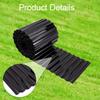 Corrugated Metal Garden Edging Black Border for DIY Flower Bed Driveway