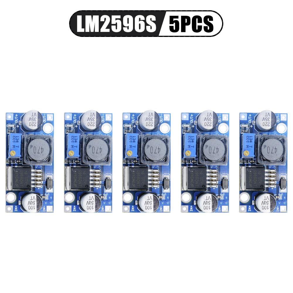1-20PCS LM2596 LM2596S DC-DC Adjustable Buck Converter Module - 3.2-35V To 1.25-35V Step Down Voltage Regulator Power Supply