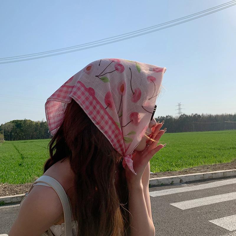 Fashionable And Casual Scarf Women S Artistic Spring Summer Decorative Headscarf
