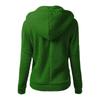 Women's Fleece-Lined Hoodie Solid Color Long Sleeve Hooded Pullover
