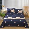 Flat Sheets Brushed Four Seasons Washed Cotton Breathable Bedding Mechanical Wash Simple Bedroom Skin-friendly Cartoon Sheet New