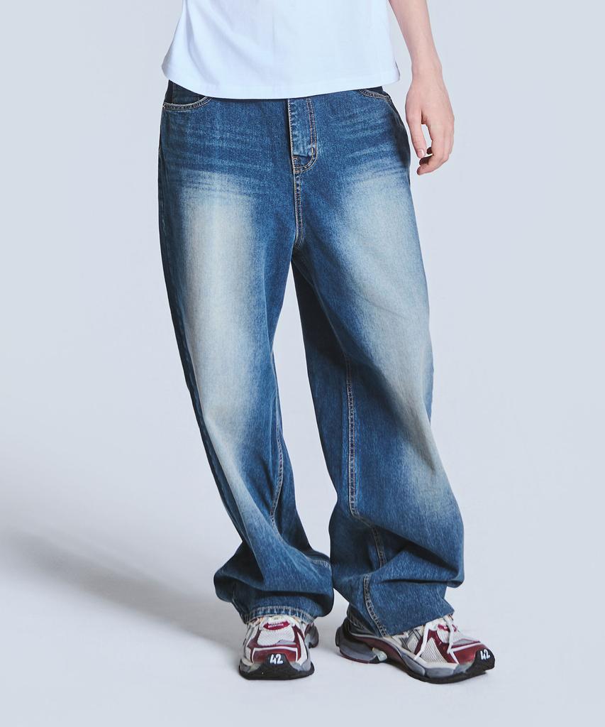 TEN PAST SEVEN Brushed Wide Denim Pants