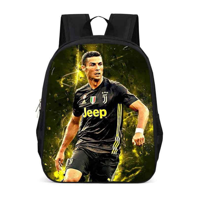 Zaino Scolastico per Bambini con Stampa Cristiano Ronaldo Neymar Leggero Design Ergonomico Studenti Elementari