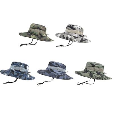 Foldable Bucket Hat for Adult Teenagers Wide Brim Foldable Fisherman Hat Spring Summer Anti-uv Hat Camouflage Design