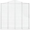 VidaXL Arched Gabion Basket Gabion Cage Gabion Wall Stone Basket Gabion for Stone Garden Patio Outdoor 153389