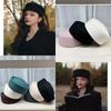 High Quality% Wool Fashion Medicine Box Hat French Top Hat Women's Basin Hat Three-dimensional Beret Elegant Flight Attendant Hat