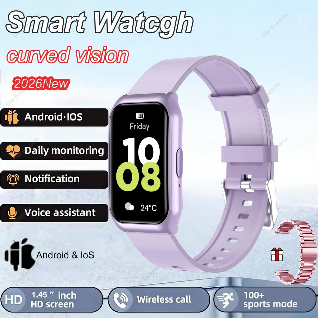 Men Women Smart Watch GPS Sports Fitness Tracking Waterproof Watch BT Call Voice Assistant SOS Heart Rate Monitoring Smartwatch