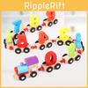 Wooden Number Train Educational Toy With Eco-friendly Paint For Kids Learning Development