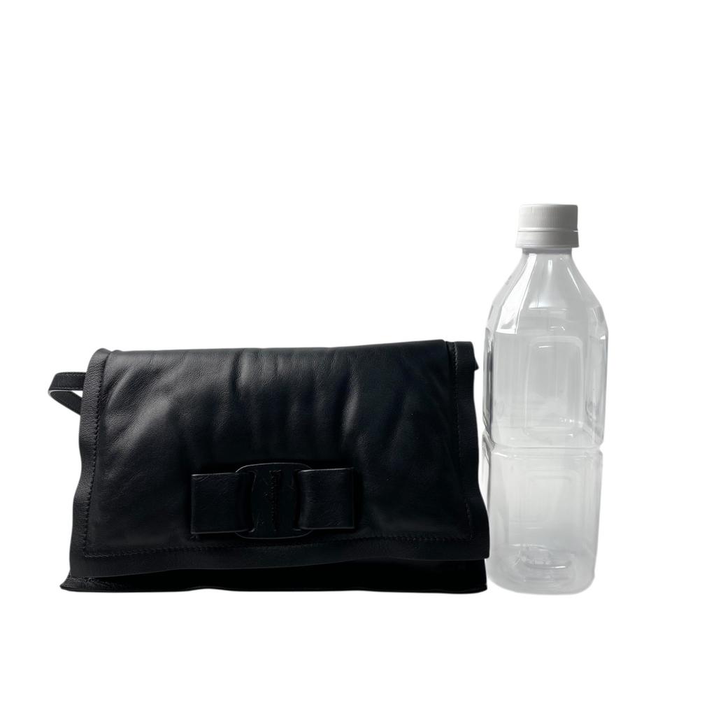 Used Salvatore FerragamoShoulder Bag Black Leather Women