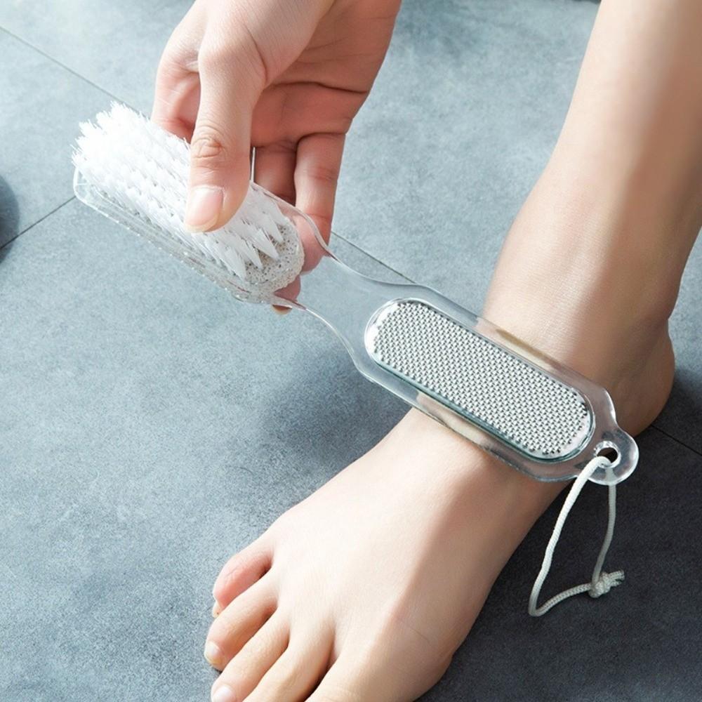 Smooth Feet 4 in 1 Foot Brush Multifunctional Foot Care Scrubber Foot Pumice Stone Cleaning Dust