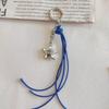 Leather Braided Rope Keychain Star Charm Pendant Keyring  Simple All-Matching Bag Decoration Jewelry Accessories