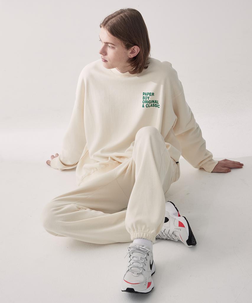 PAPERBOY Classic Sweatshirt - Cream