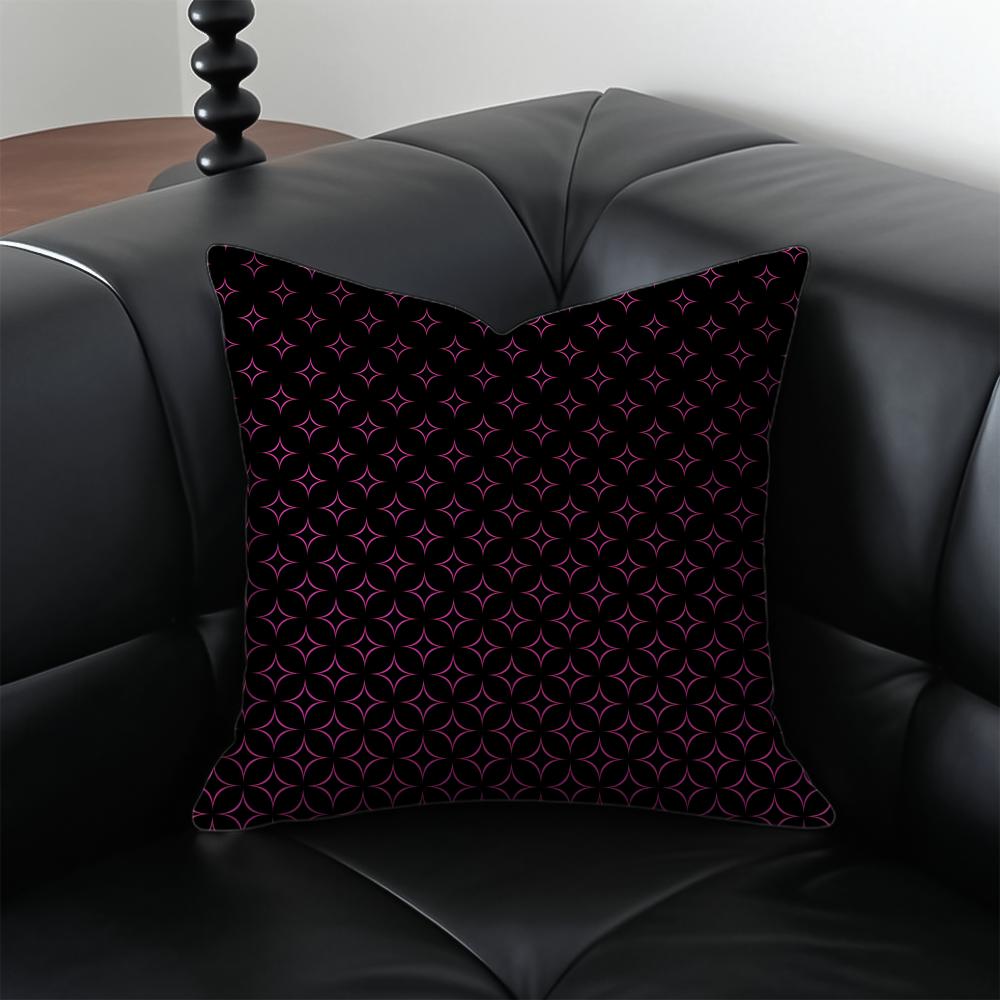 

Fun Nostalgic Endearing 0Oyajitchi Pattern Cushion Cover Pillow Case Antidustmite Invisible zipper silky plush cushion 30X30cm