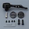 Bike Computer Extension Mount Ebony Front-Facing with Adapters