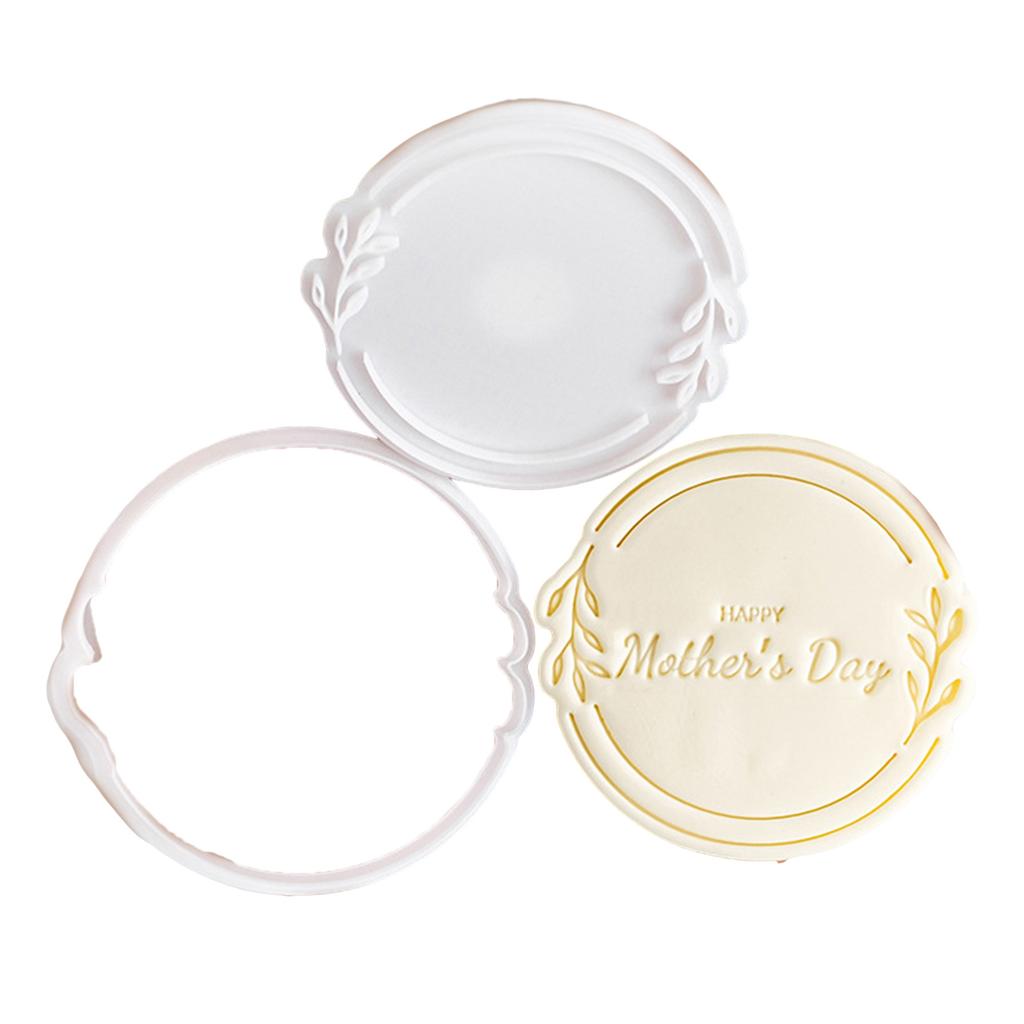 Mother's Day Cookie Stamp Molds Heartfelt Mother's Day Cookies Fondant Cutter Functional Biscuits Baking Stamp