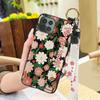 Shockproof Back Cover Phone Case For Cubot C30 Soft case Durable Flower Phone Holder Ring Wrist Strap Dirt-resistant