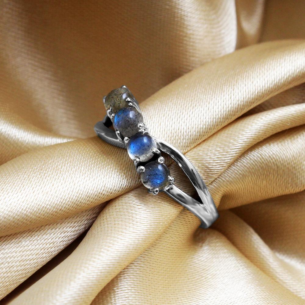 Arisha Silver Stříbrné náušnice z labradoritu 925