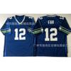 2026 Vintage Embroidered Rugby Jersey Seattle Seahawks 45 8 Team Sports Basketball