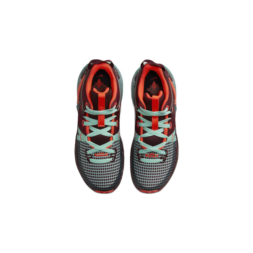 New Nike Witness 7 SE Slip Resistant Cushioning Wear Resistant Mid Top Children's Basketball Shoes Red Green Teenagers FB8976-600