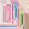 12-Piece Set of Gradient-Colored Pencils In a Box: Natural Wood Finish, Eco-Friendly, Pastel “Macaron” Colors