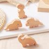 Natural Wood Cabinet Knob Lovely Dinosaur Drawer Pulls Decorative Furniture Handles for Children Room Wardrobe Knob