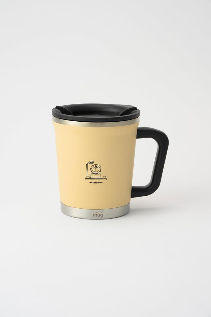 Thermo Mug "I'M DORAEMON" Stainless Steel Mug with LidDouble Mug, 300ml, Ivory, Time Machine, IDDM18IV