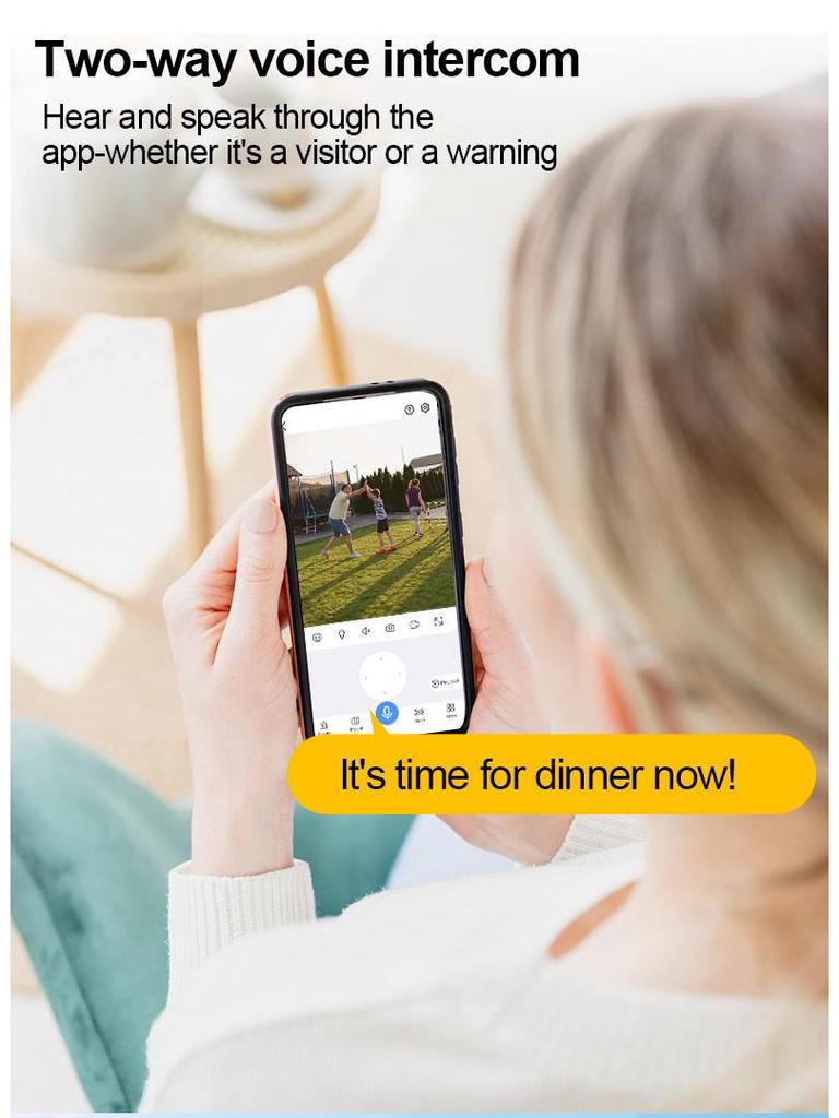 Outdoor Waterproof 360° Rotating Camera with Night Vision & Mobile Remote Control