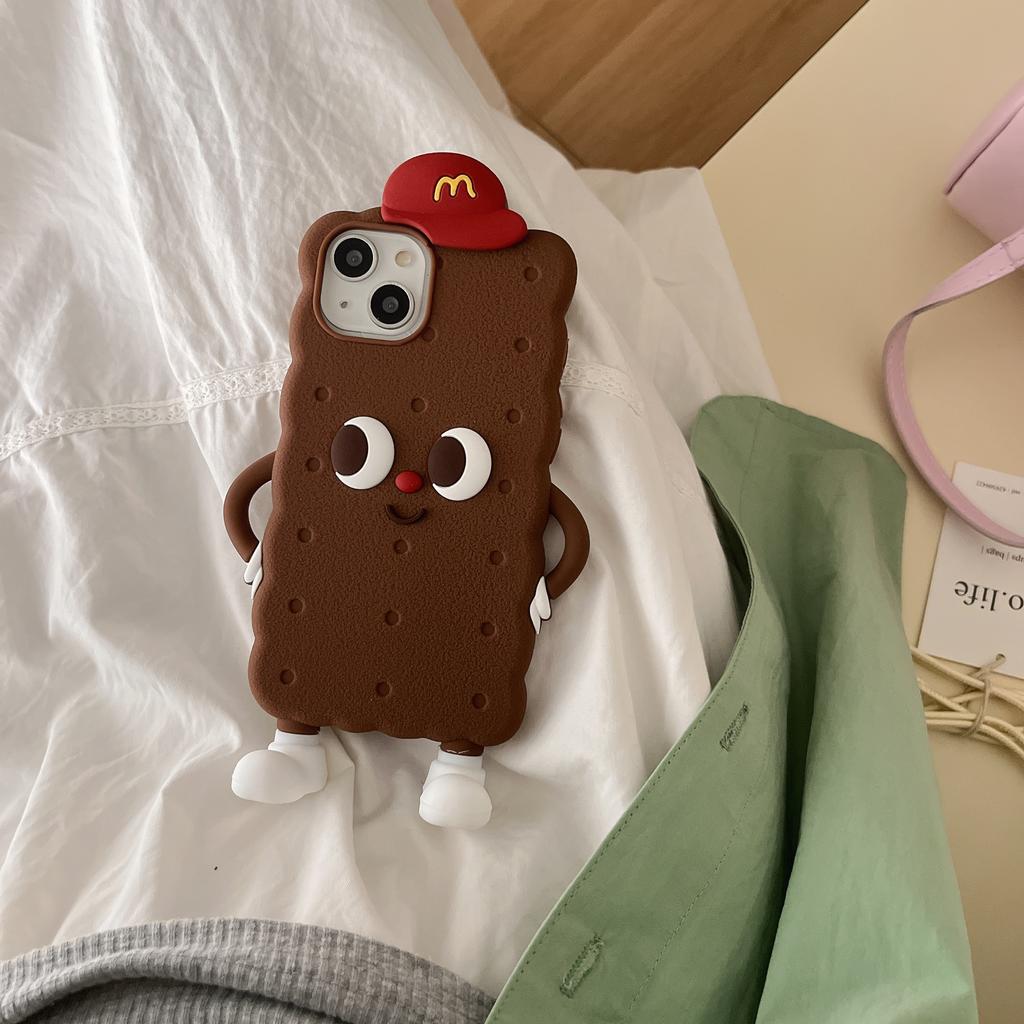 For iPhone 15 Silicone Case Cute Design Shockproof Phone Back Cover