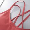Frauen Dünne Cross Strap Sport-Bh Push-Up Schönheit Zurück Gepolsterte Büstenhalter Weibliche Atmungsaktive Fitness Unterwäsche