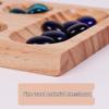 Pine Wood Gemstone Mancala Board: Educational Toy for Spatial Thinking