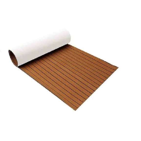 

2400X450 мм пена EVA морской пол настил лодки самоклеющийся имитация тикового листа морской пол яхты коричневый