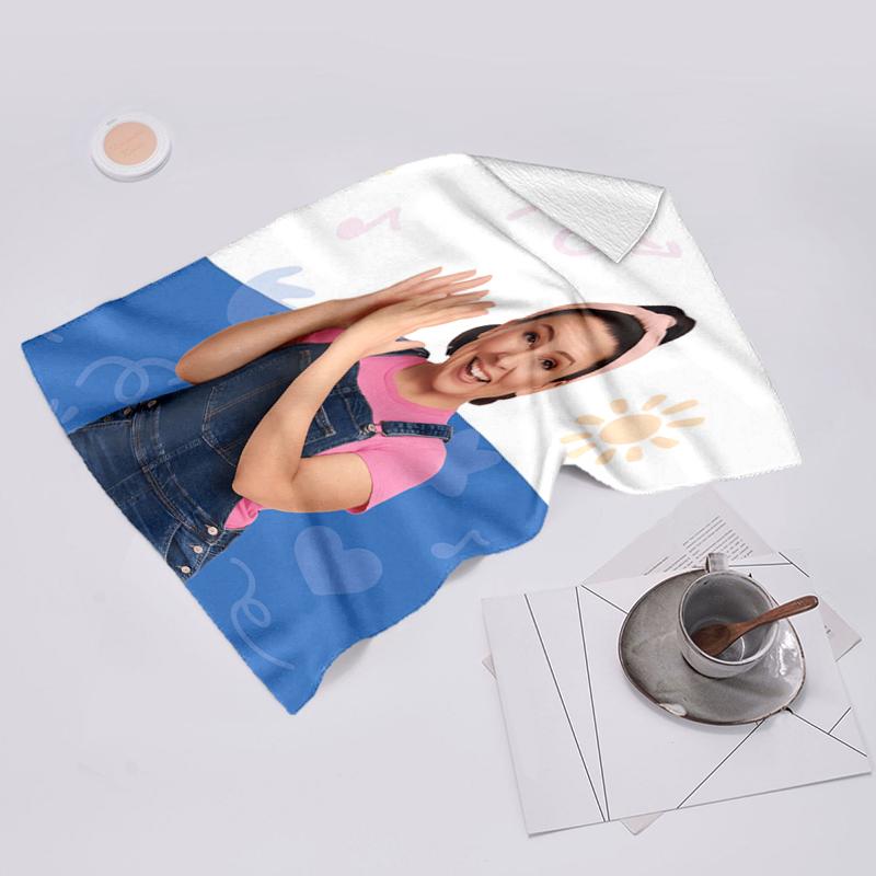 Beach Towel with Ms. Rachel1 Pattern - soft,absorbent,machine washable Lightweight&Modern,swimming,Travel Essentials