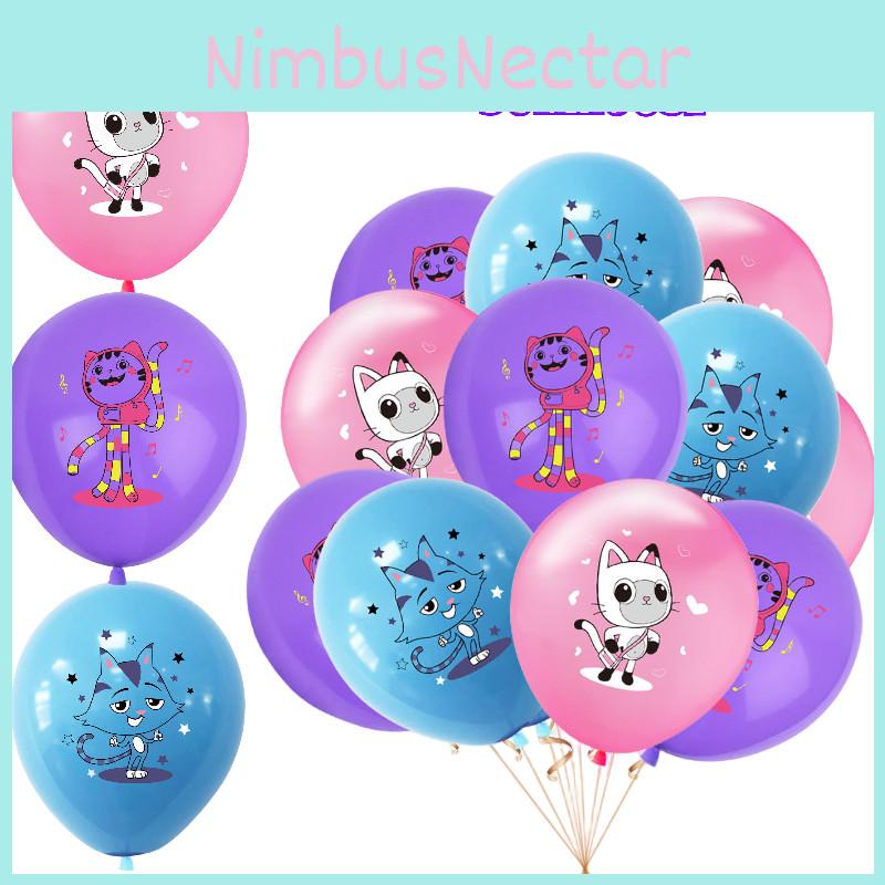 Gabby Dollhouse Themed Party Balloons 12 Inch Latex Balloons Assorted Colors With Logo Printing