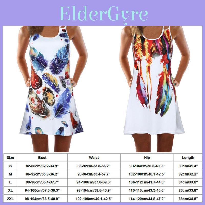 Vintage Boho Women Loose Summer Sleeveless 3d Floral Print Tank Mini Dress For Effortless Style