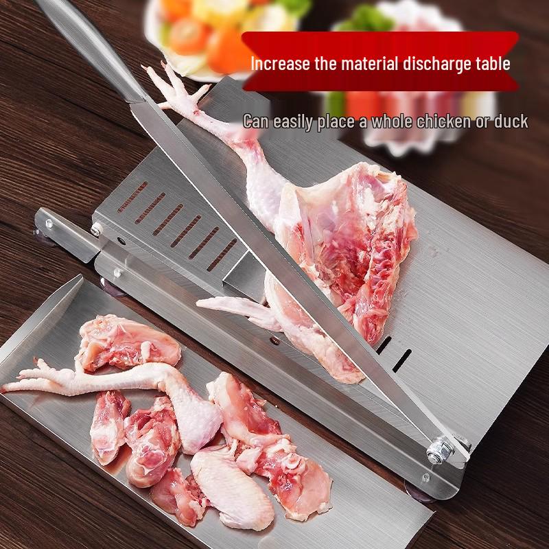 Manual Multi-Functional Stainless Steel Meat Slicer and Bone Chopper for Lamb, Chicken, and Duck