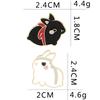 1 Pair Untamed Brooch Rabbit Clothes Pin Badge Jewelry Gift