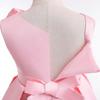 Girls One Shoulder Dress Solid Color Princess Party Kids 3-8 Years