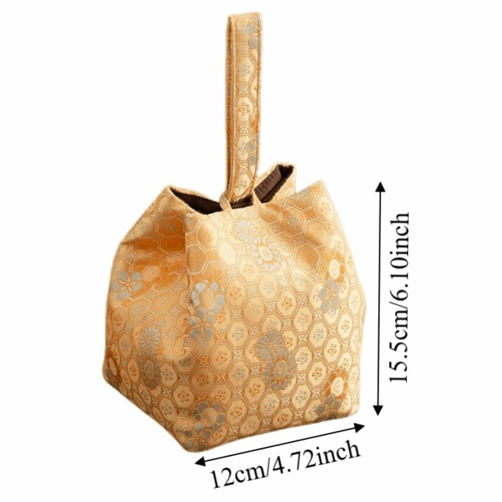Print Teaware Storage Bag Breakage-proof Small Item Pouch Storage Bag