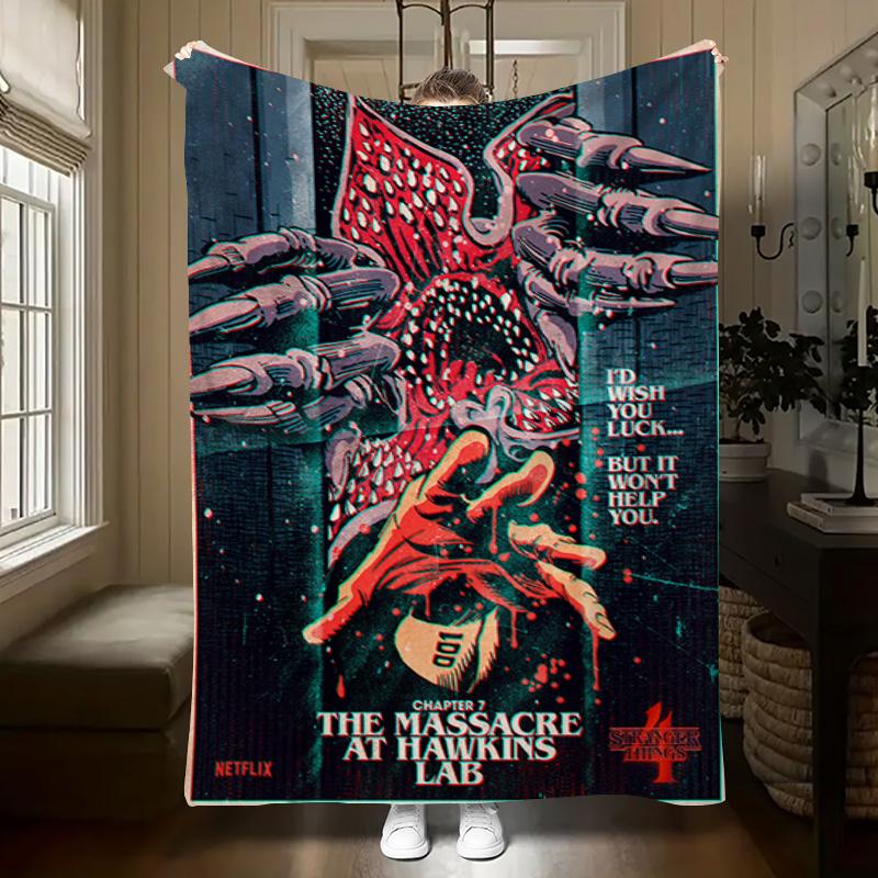 Massacre Hawkins Lab Blanket Soft And Comfortable Suitable For All Seasons Digital Printing Nap Blanket Machine Washable