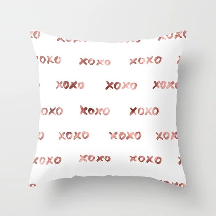 Popular Pink Marble Geometric Series Pillowcases, Home Fabric Sofa Cushion Covers